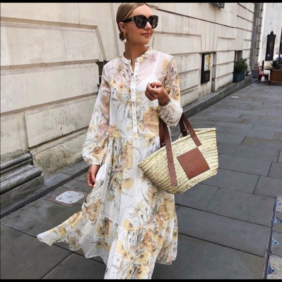 h&m conscious floral dress